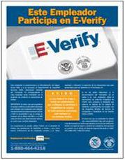 E-Verify poster in English