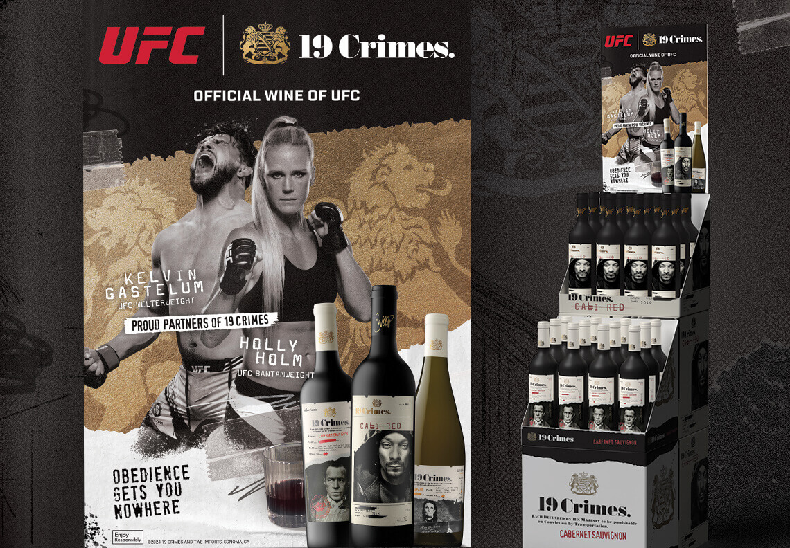 19 Crimes Official Wine of UFC